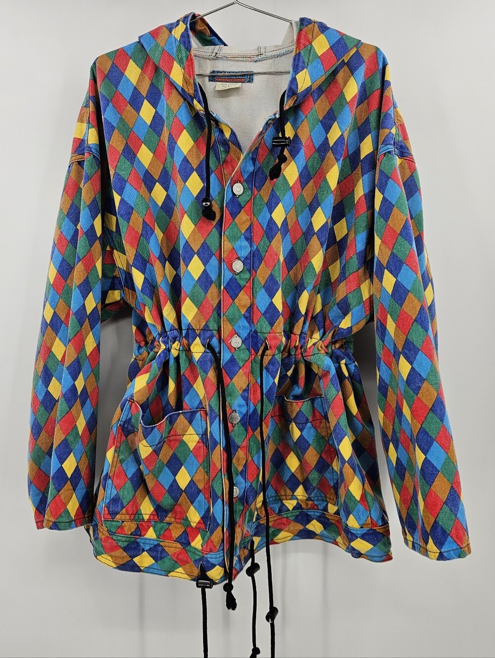Vintage Corniche Multicolored Hooded Jacket Cotton L